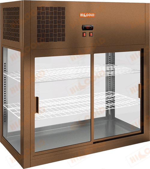 Настольная островная холодильная витрина  HICOLD  VRH O 990 Bronze